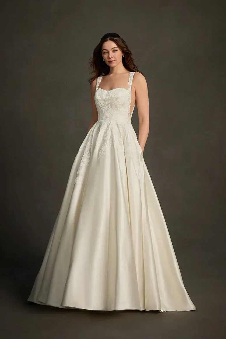 Allure Bridal MJ1291 Charley brudekjole Ivory/Nude satin blonde