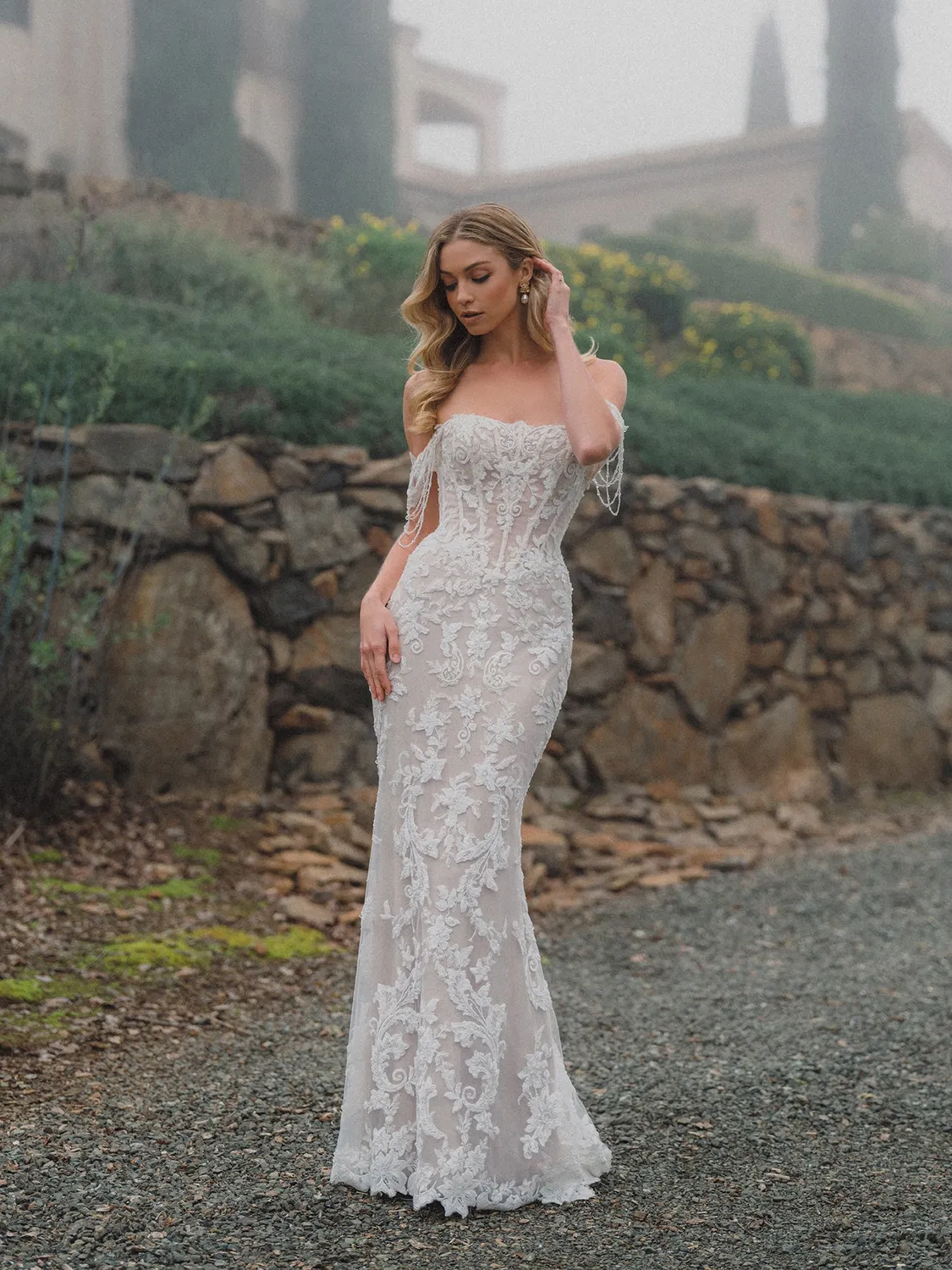 Allure Bridals A1478 brudekjole Nude Ivory blonde