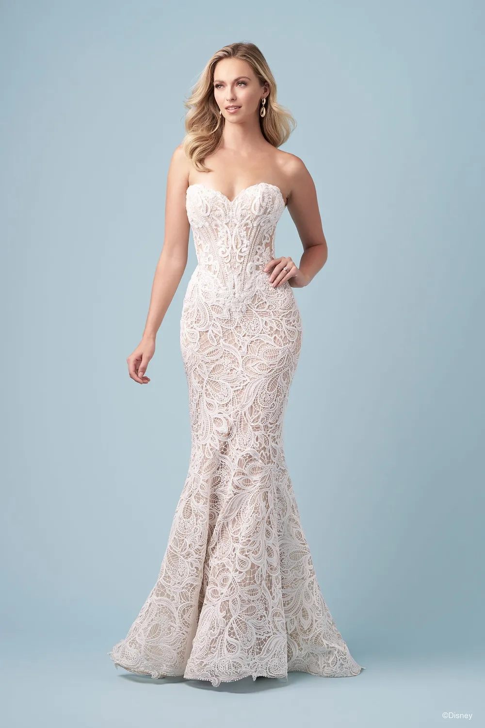Allure Bridal DP454 Jasmine brudekjole nude champagne ivory