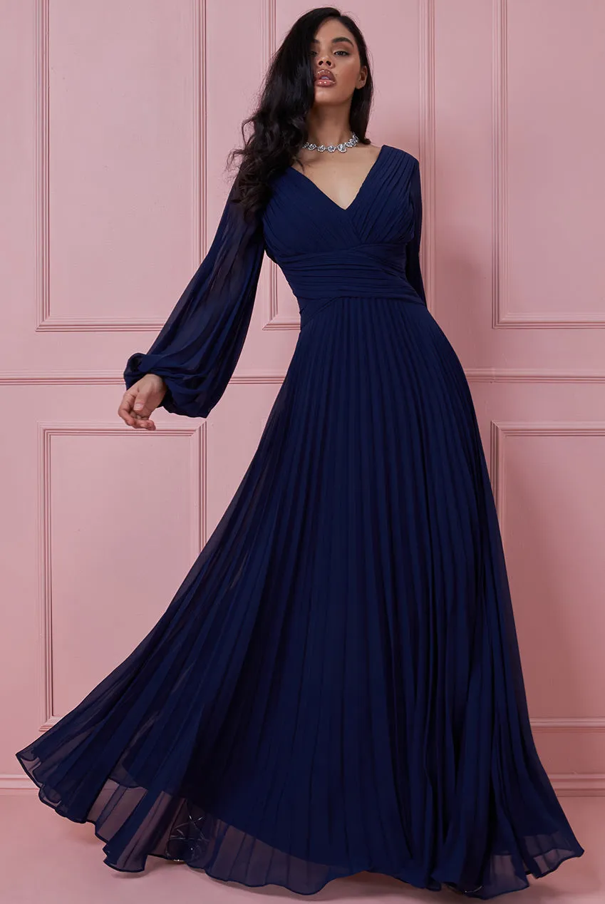 Princesa La Princessa CG3041 chiffonkjole lange ærmer