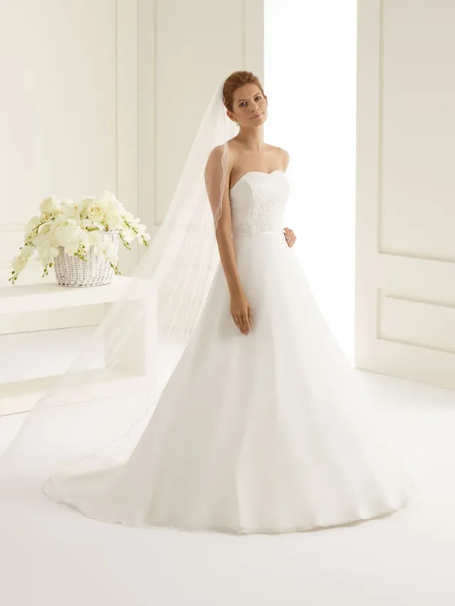 Princesa La Princessa Veil S216 brudeslør 200 cm med cordonkant