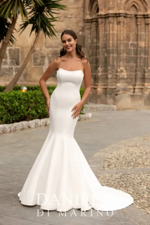 Princesa La Princessa ML6448 brudekjole ivory stretch mikado