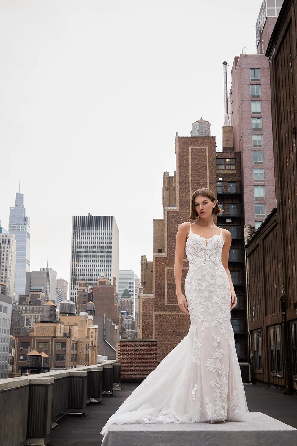 Allure Bridal MJ1290 Claudia brudekjole champagne/ivory/nude blonde