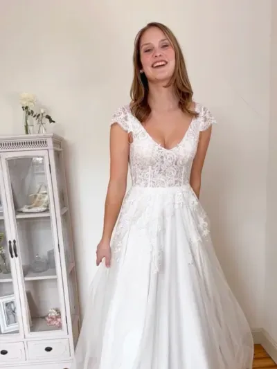 Sanna Lindström AntoniaTülltraum mit Corsage brudekjole
