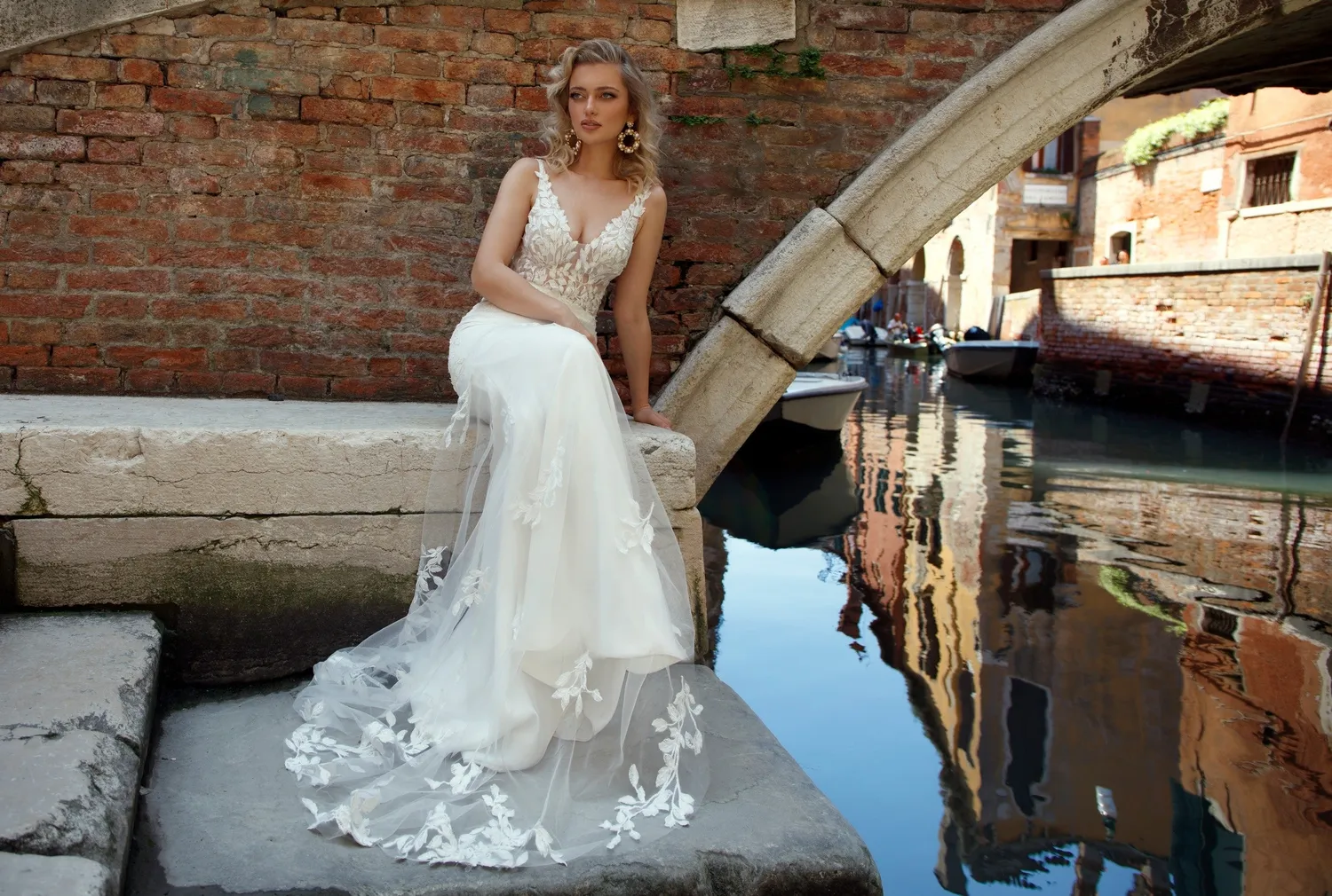 Princesa La Princessa Nataniel brudekjole crepe blonde