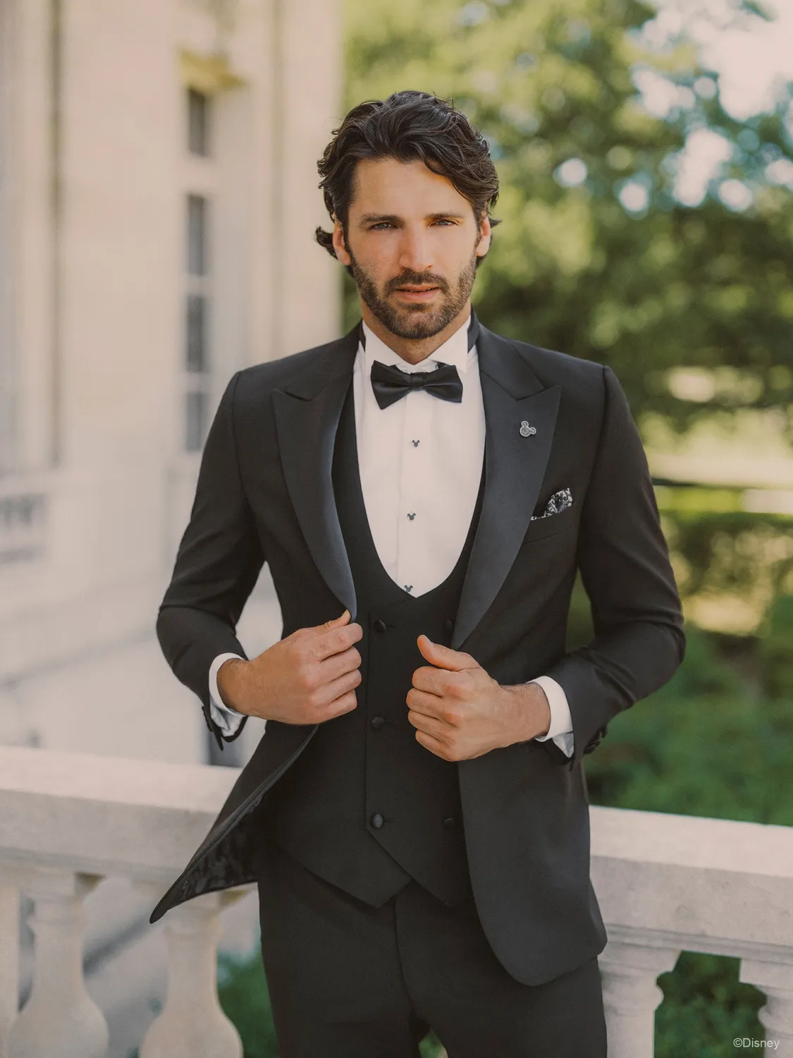 Allure Disney Tuxedo smoking ultra black satinrevers
