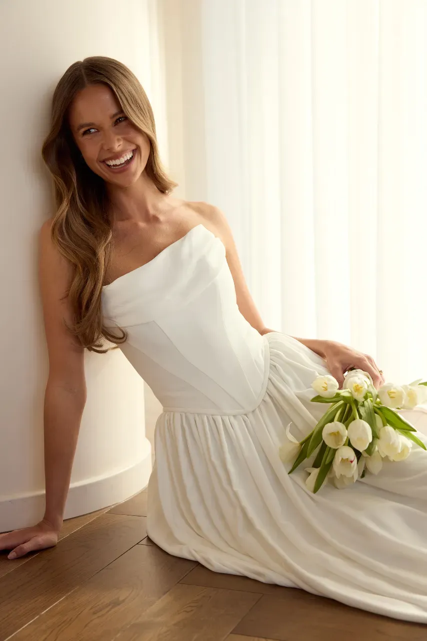 Made With Love Bridal Tate brudetop satin cowl