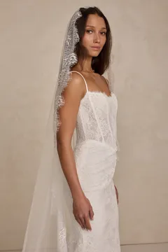 Made With Love Helena brudeslør 3 meter blonde
