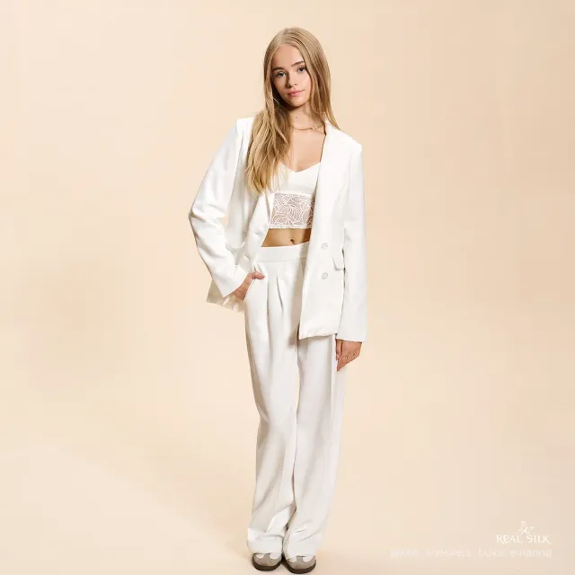 Lykkes Brudekjoler Real Silk Edelweis brudekjole silke fin