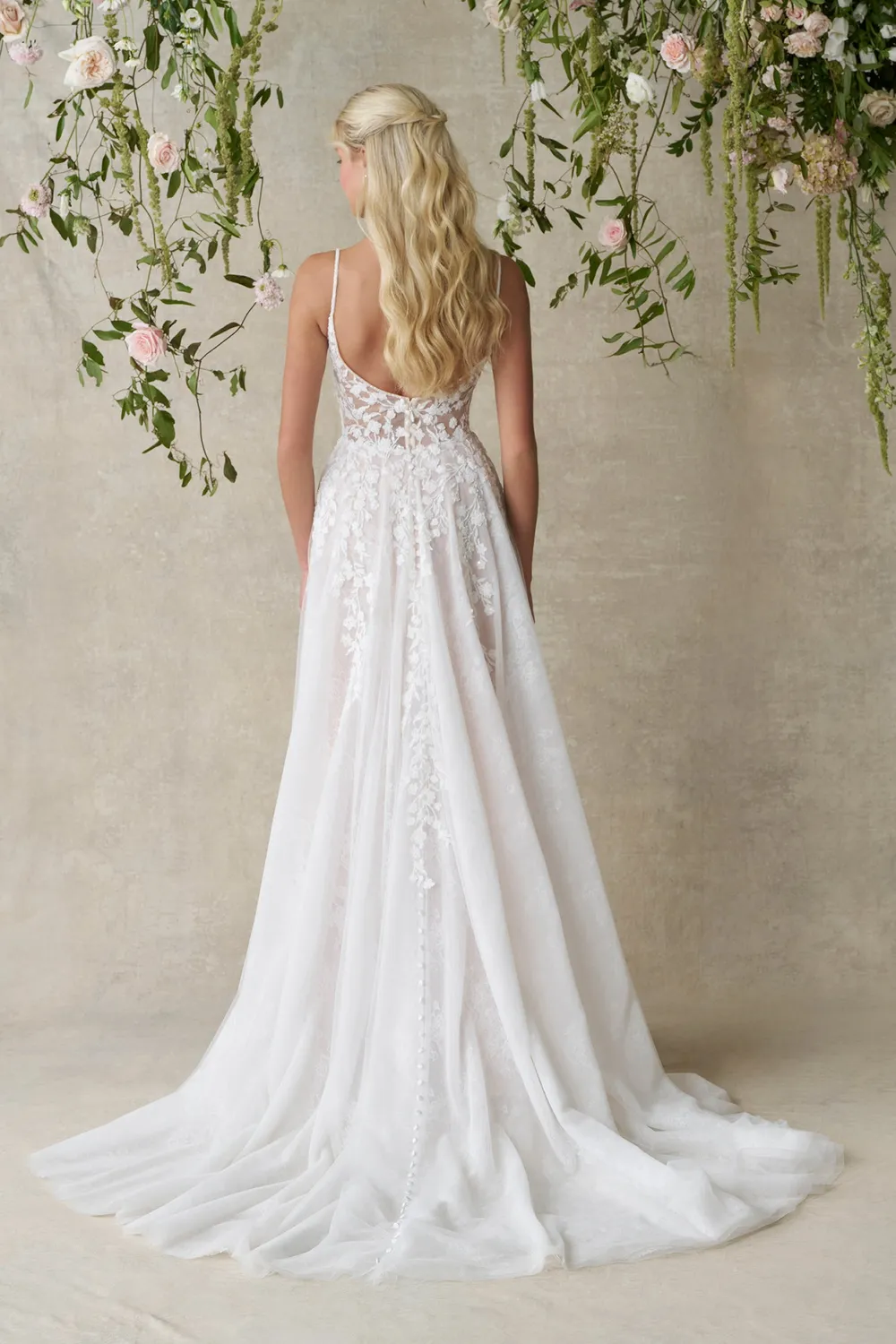 Allure Bridal Allure Romance R3974NC brudekjole Nude/Ivory blonde A-form