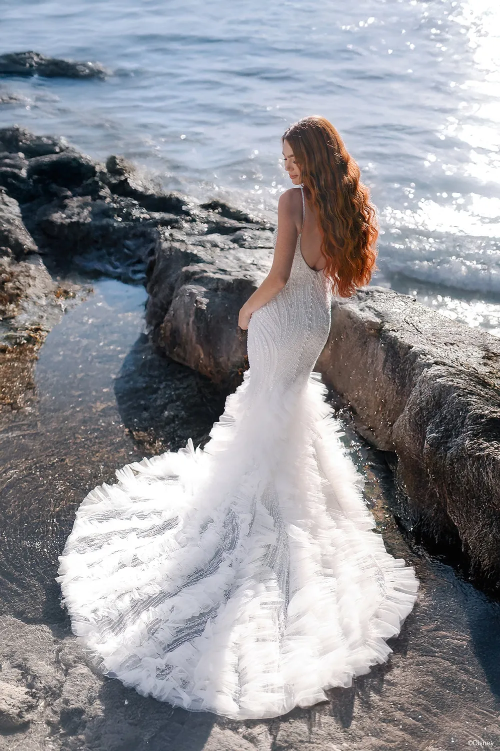 Allure Bridal DP450 Ariel brudekjole ivory med perler