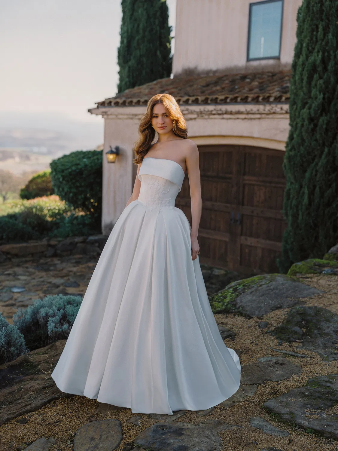 Allure Bridal A1476 brudekjole rose satin