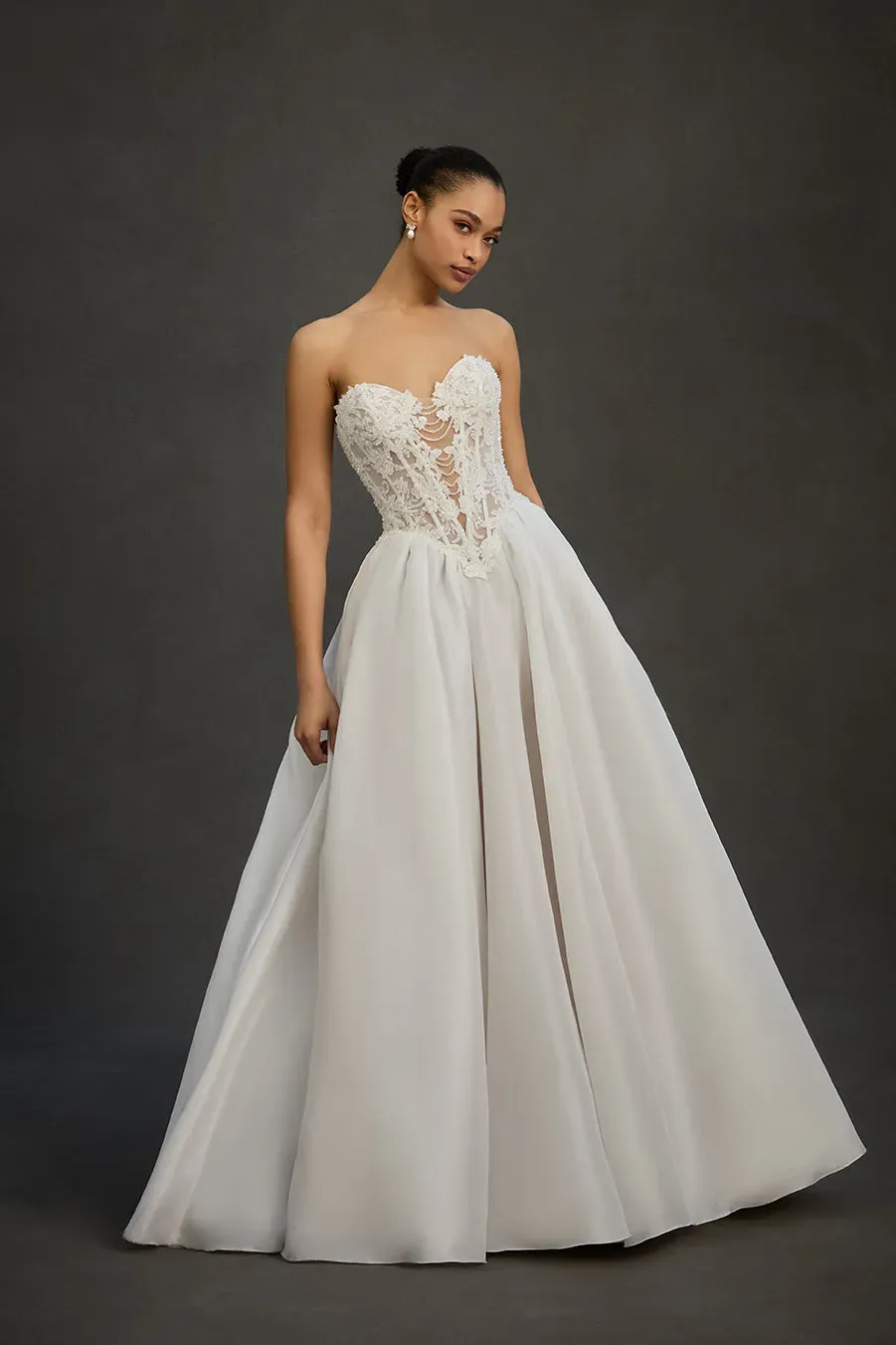 Allure Bridal MJ1272 Claire brudekjole Mocha/Ivory/Champagne/Nude blonde