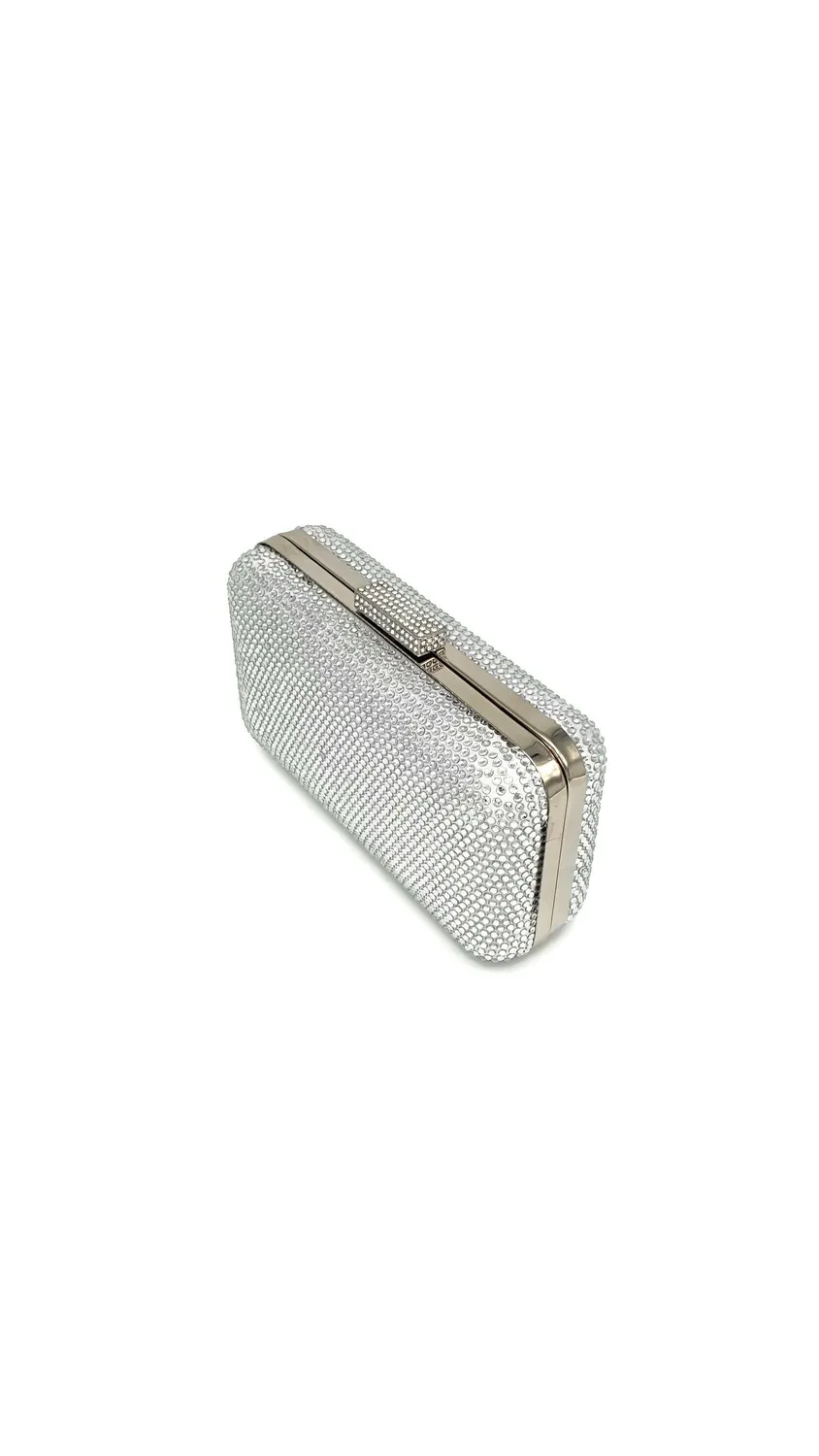 Princesa La Princessa EVB20101 clutch sølv med kæde