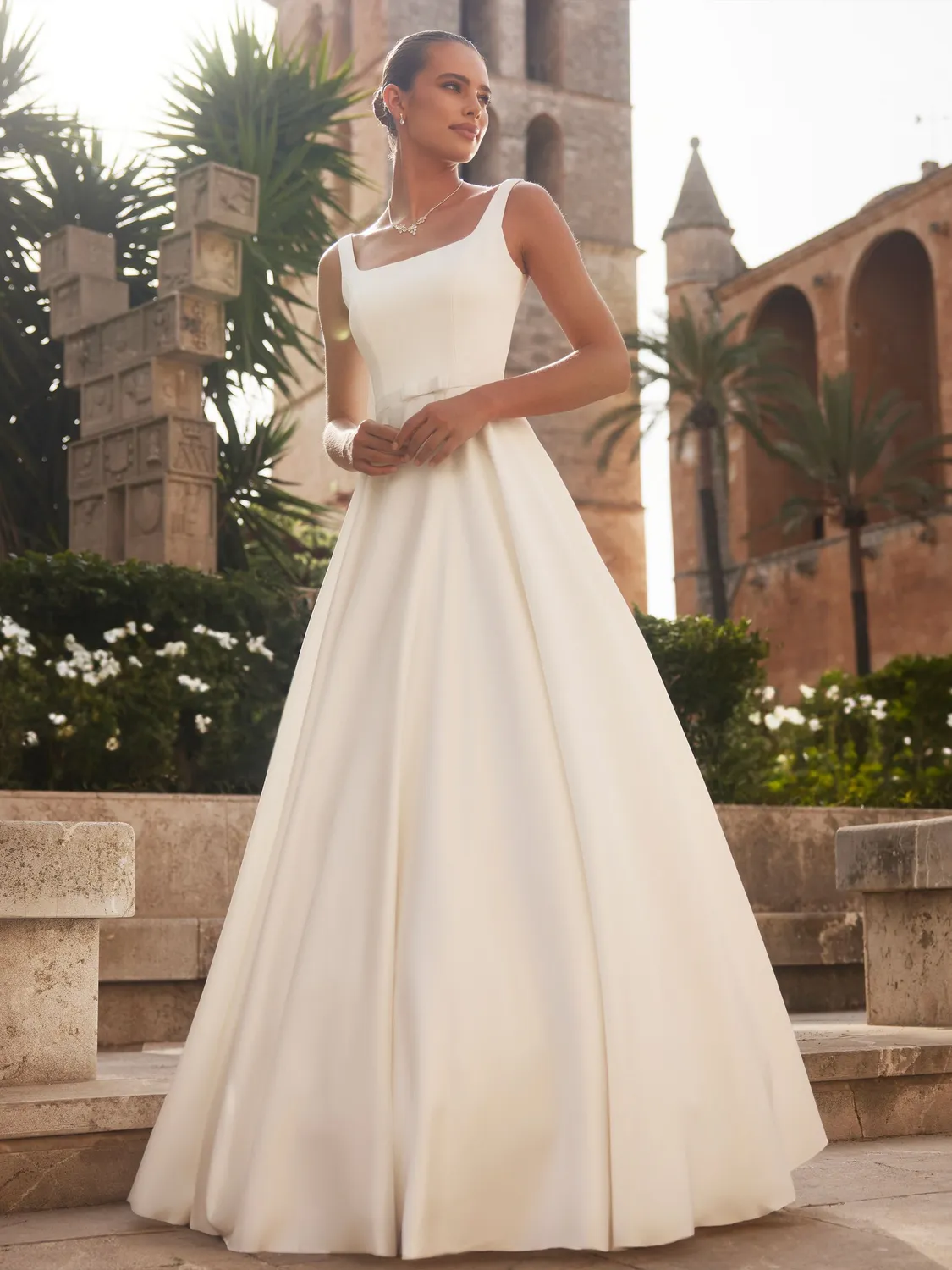 Princesa Levente brudekjole ivory A-line mikado