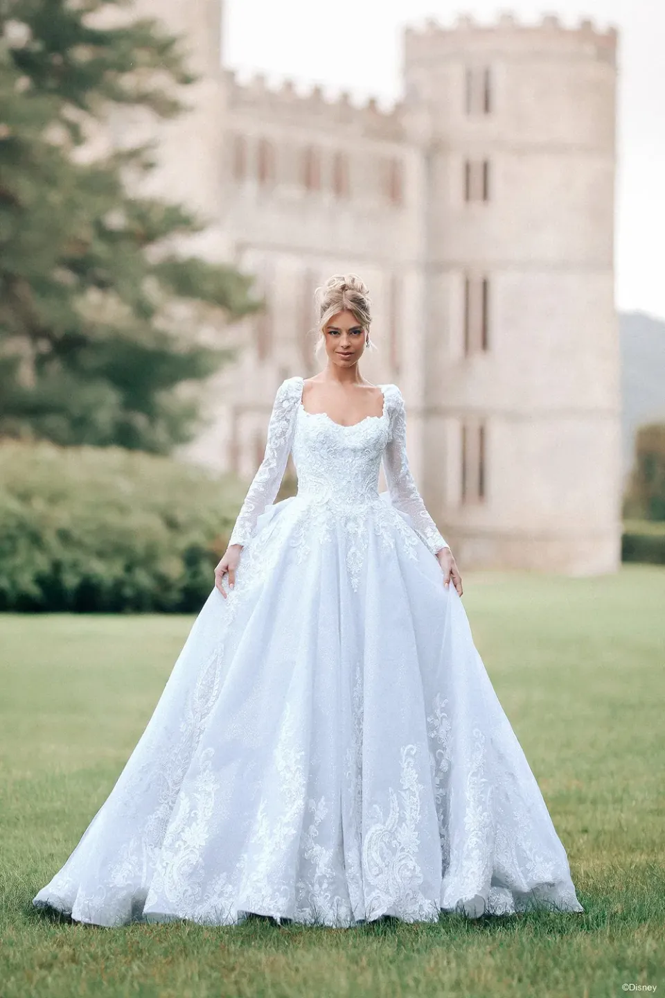Allure Bridal DP453 Cinderella brudekjole tyl platinum