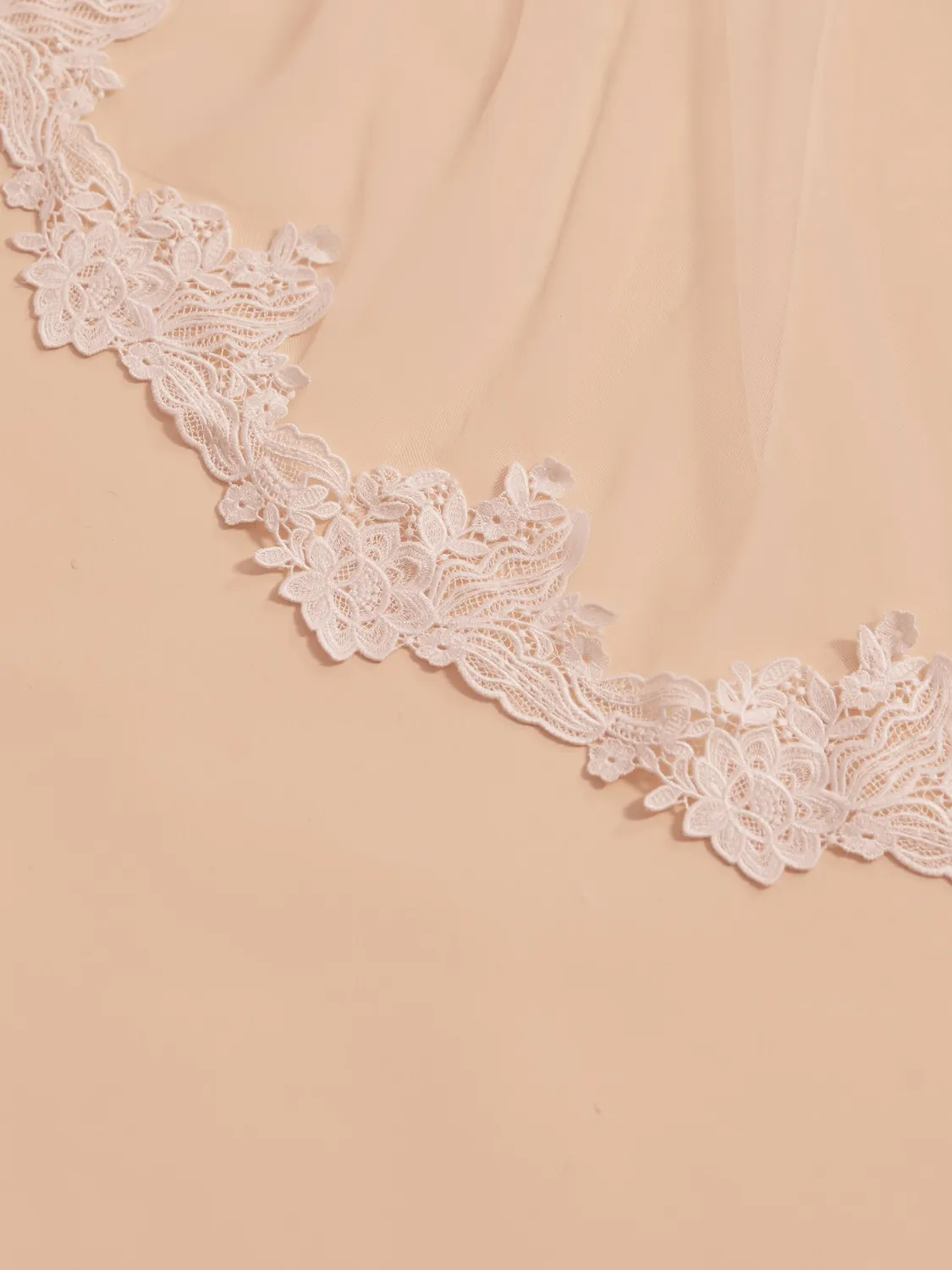 Princesa Veil S404 brudeslør ivory 250 cm med blondekant