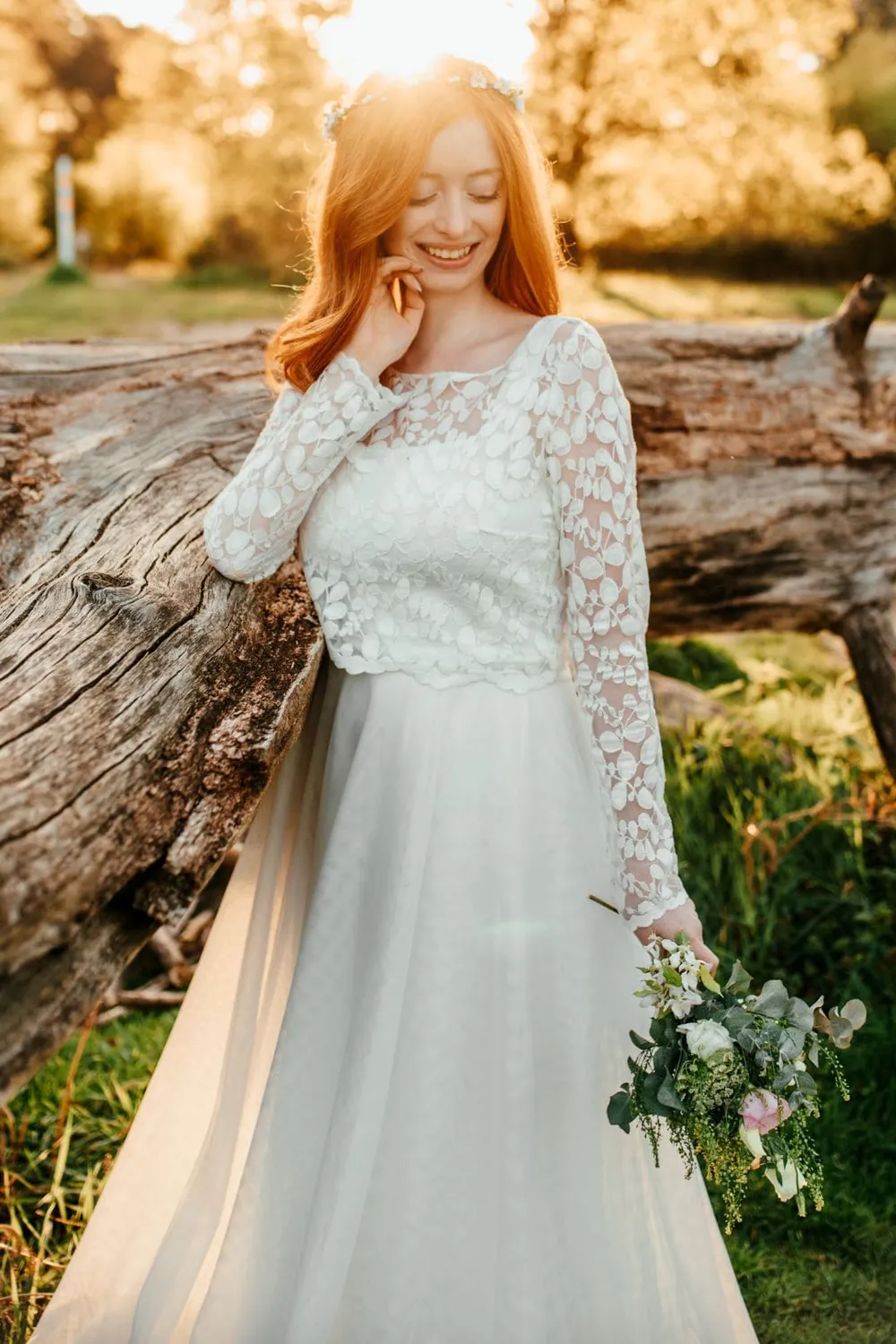 Sanna Lindström Svanen tylskørt lang ivory