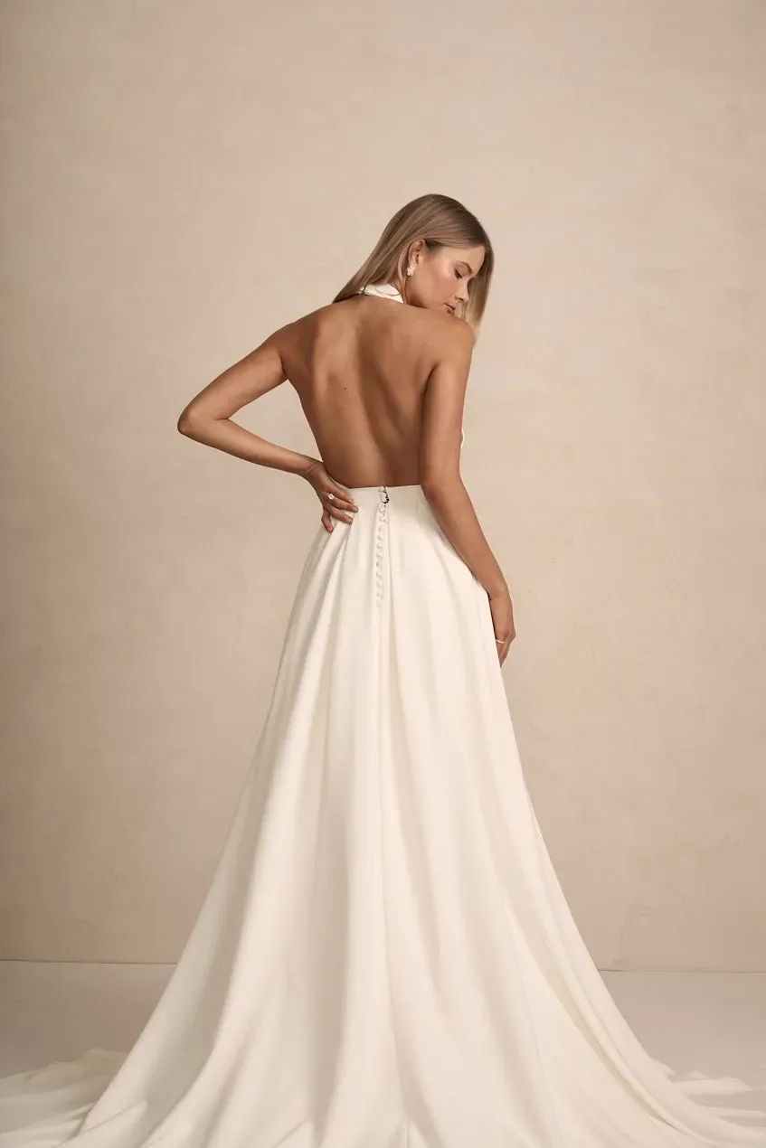 Made With Love Bridal Grayson overskørt crepe