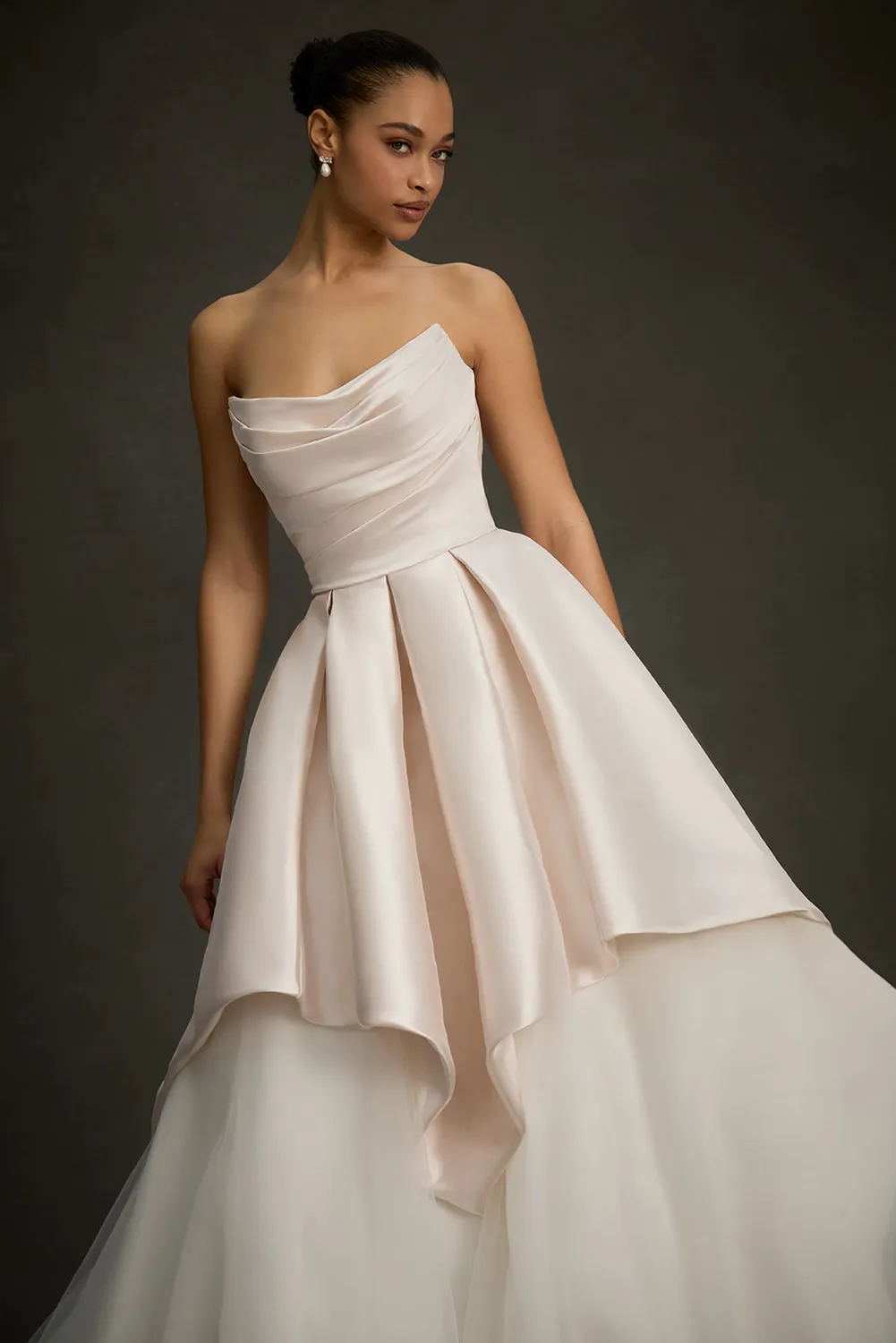 Allure Bridal Madison James MJ1277 - Charlotte todelt brudekjole Ivory Mikado