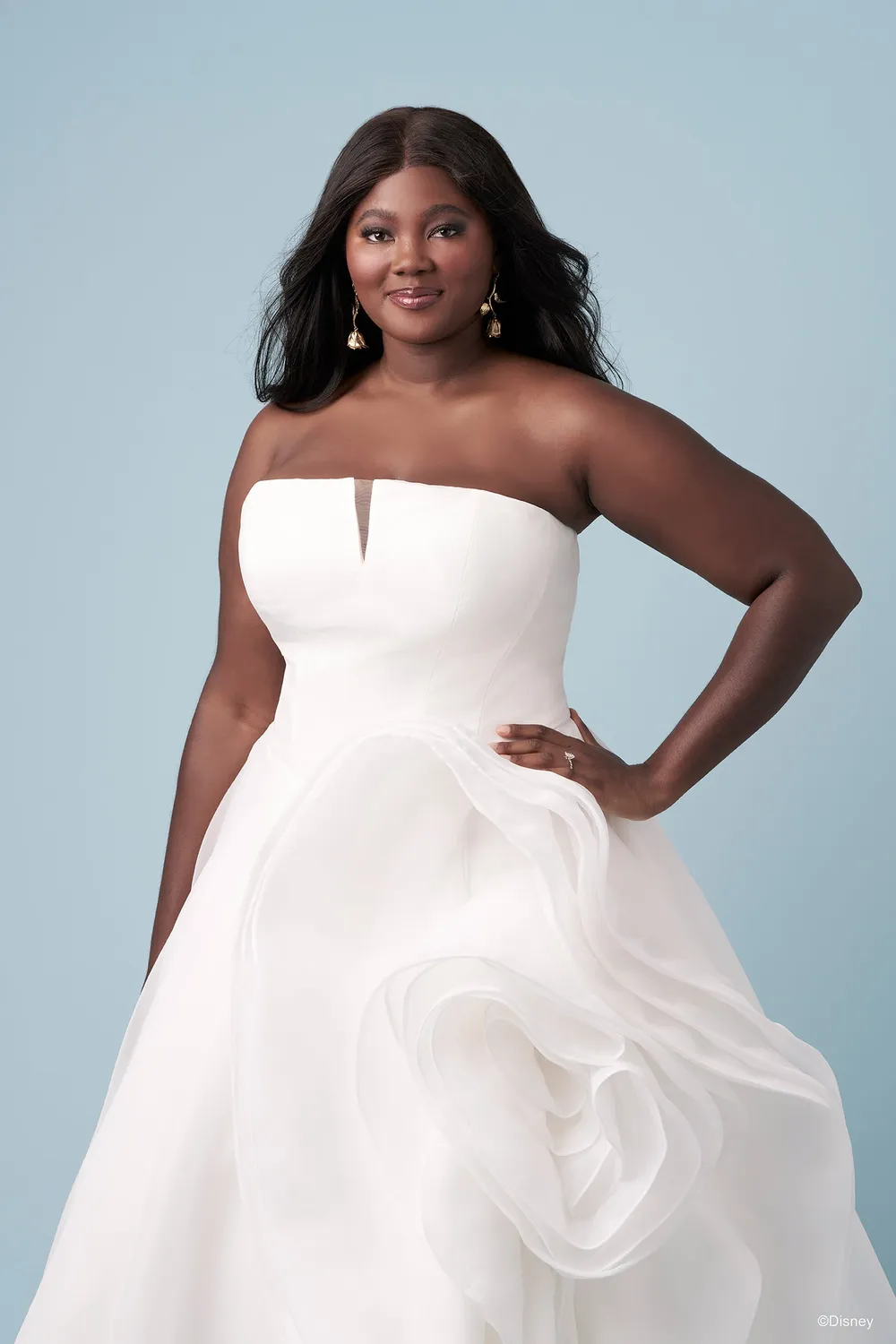 Allure Bridal DP452 Belle brudekjole Light Gold/Ivory/Nude organza