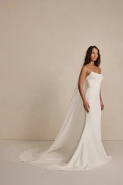Made With Love Bridal Maxie Veil brudeslør ivory chiffon 1 stk.
