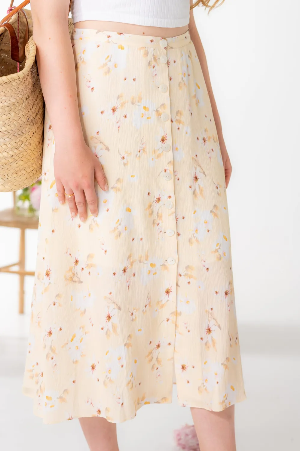 Sanna Lindström Uppsala nederdel margueritter – blomstret look