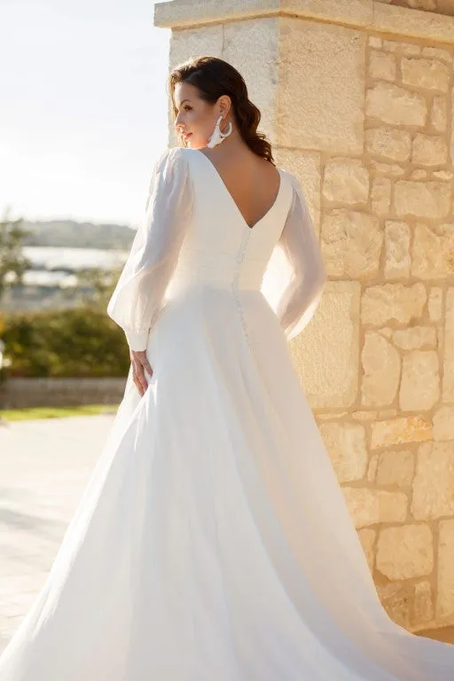 Princesa La Princessa Tours brudekjole chiffon ivory