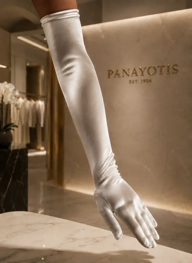 Panayotis Satin Handsker brudehandsker one size elegant styling