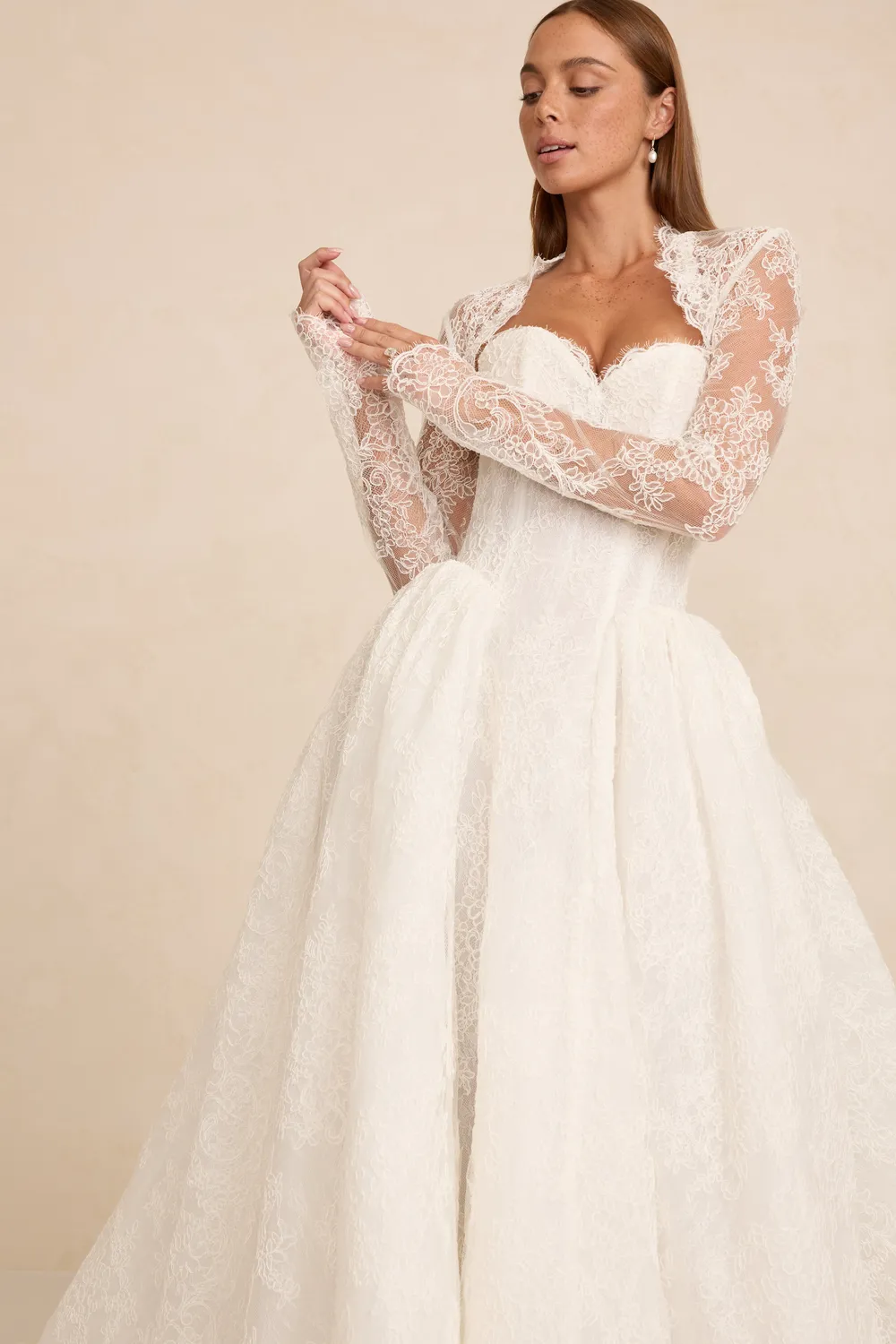 Made With Love Bridal Rue Bolero brudebolero i Chantilly-blonde