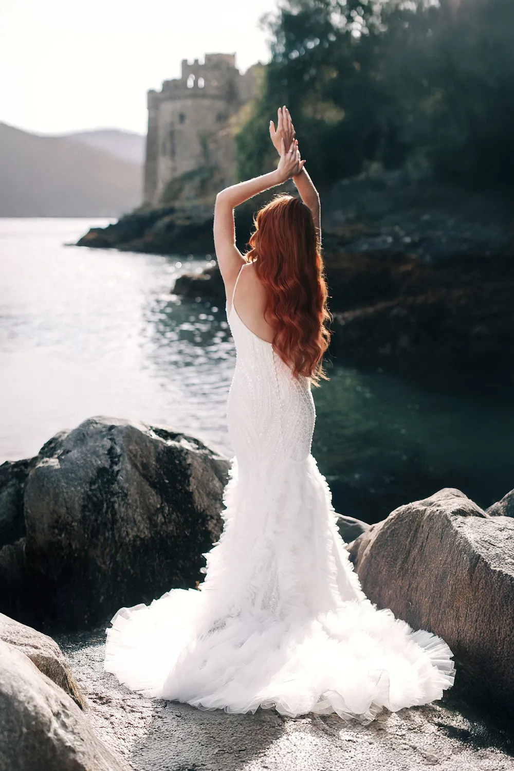 Allure Bridal DP450 Ariel brudekjole ivory med perler