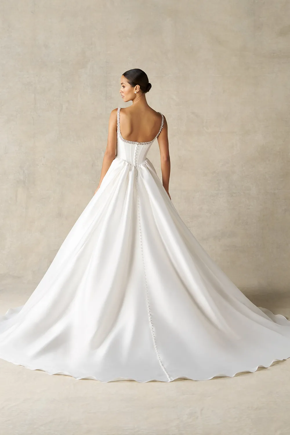 Allure Bridals A1497 brudekjole Ivory/Champagne mikado