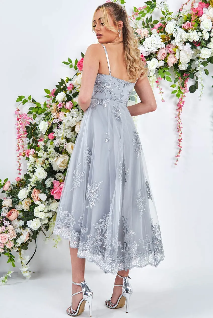Princesa La Princessa CG3333 blondekjole sølv