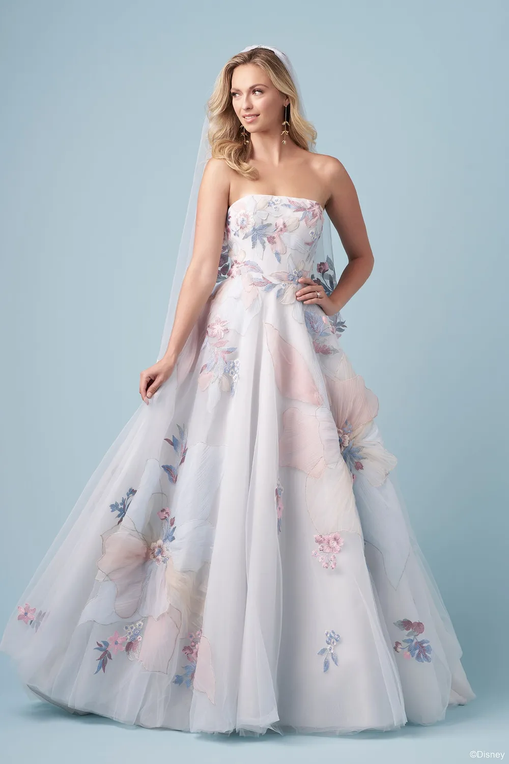 Allure Disney Platinum DP456 Rapunzel brudekjole Multi