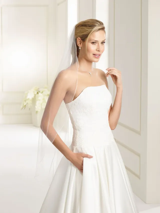 Princesa La Princessa Veil S191 brudeslør ivory 110 cm med cordonkant