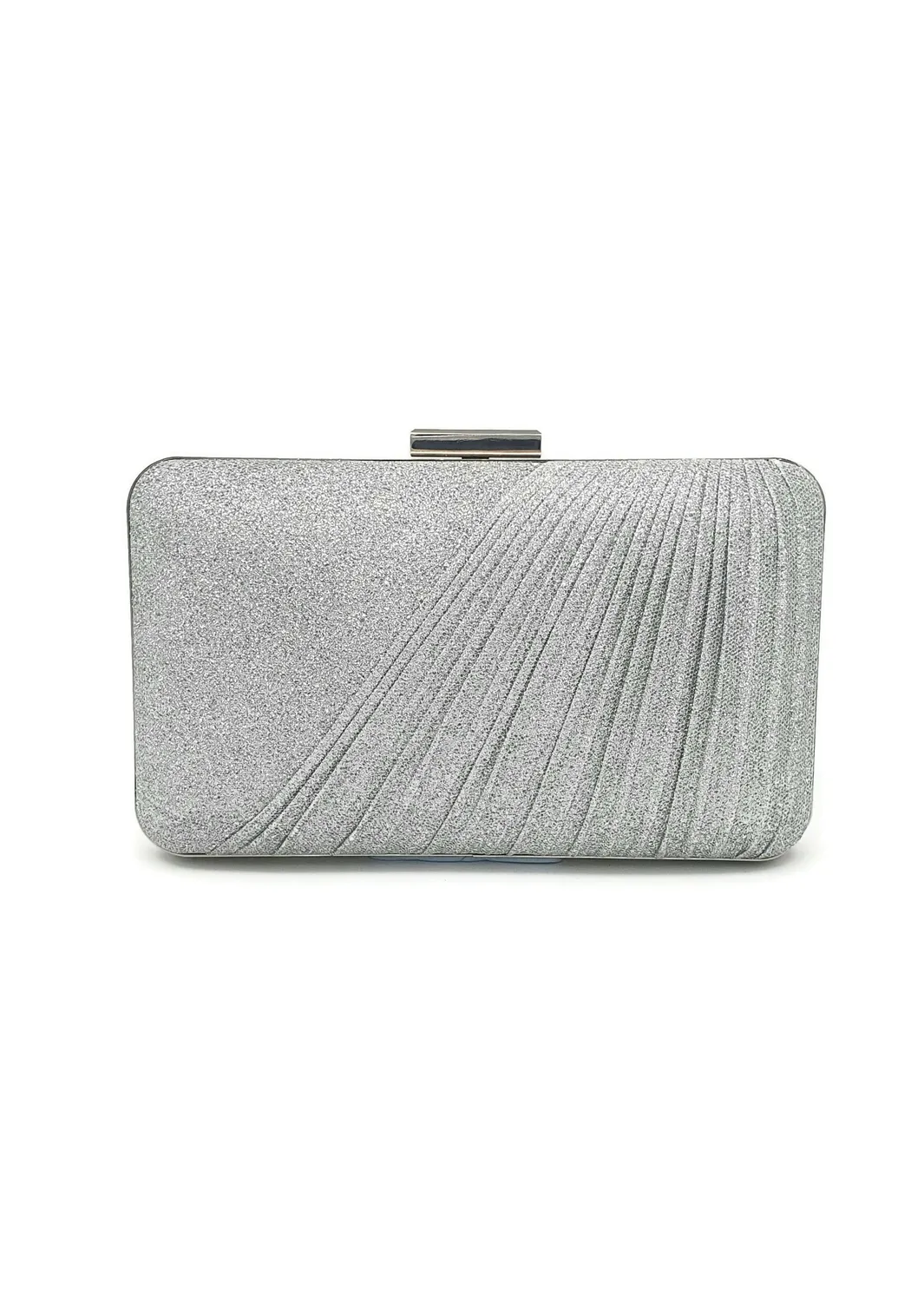 Princesa La Princessa EVB20106-silver clutch sølv med kæde
