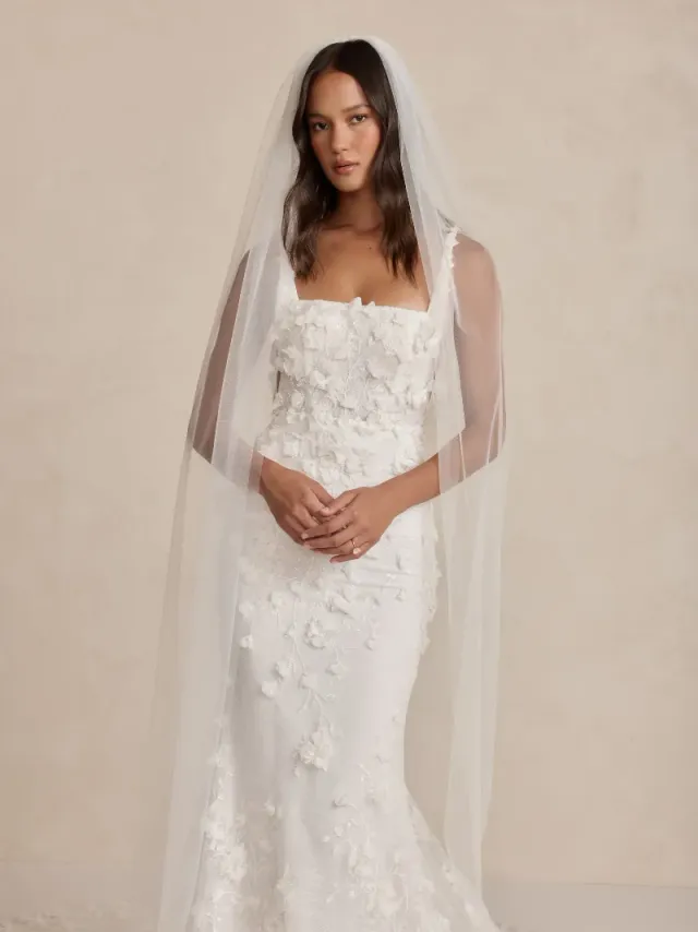 Made With Love Bridal Miranda brudeslør gulvlang tyl