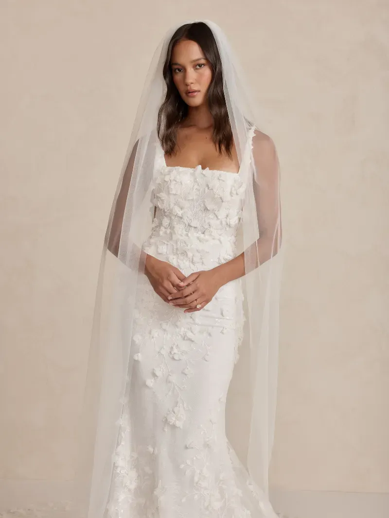 Made With Love Bridal Miranda brudeslør gulvlang tyl