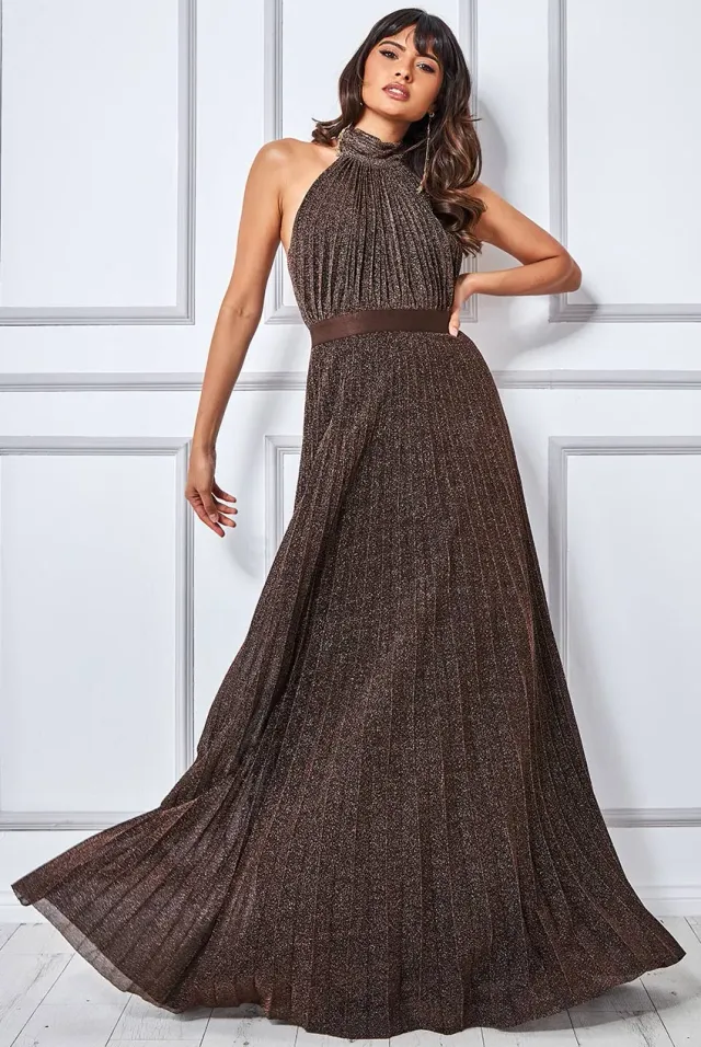 Princesa La Princessa CG3429 glitterkjole bronze str. 42