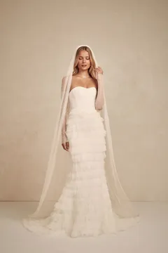 Made With Love Chloe brudeslør prikket tyl