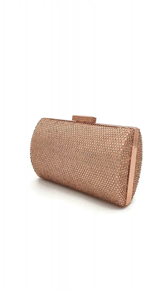 Princesa EVB20103 clutch rosegold med kæde