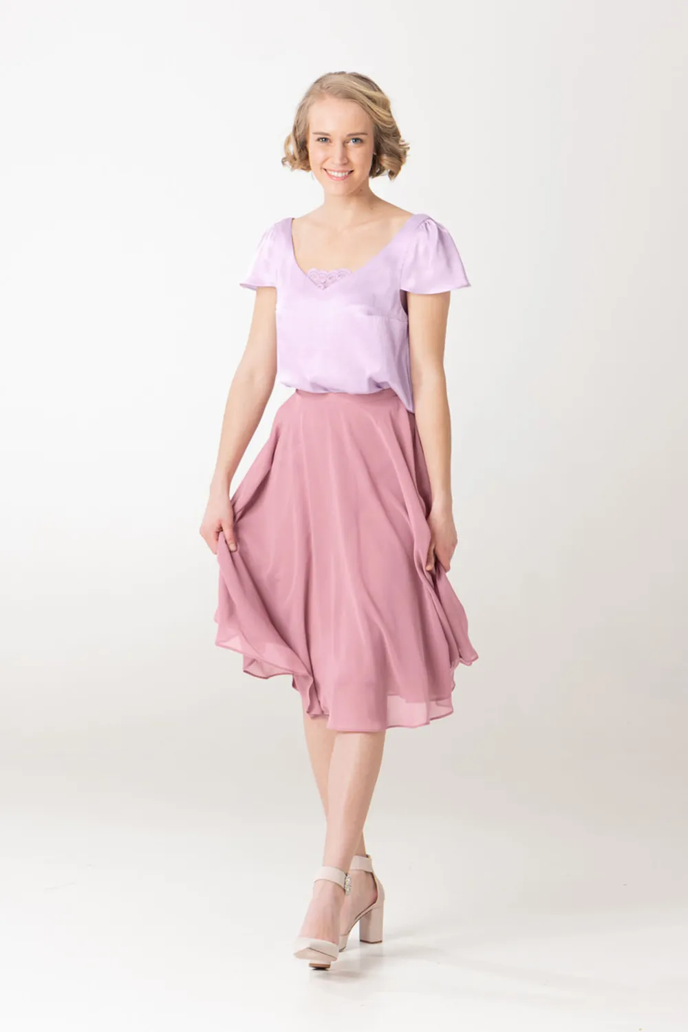 Sanna Lindström Blomma Viola T-shirt lavendel