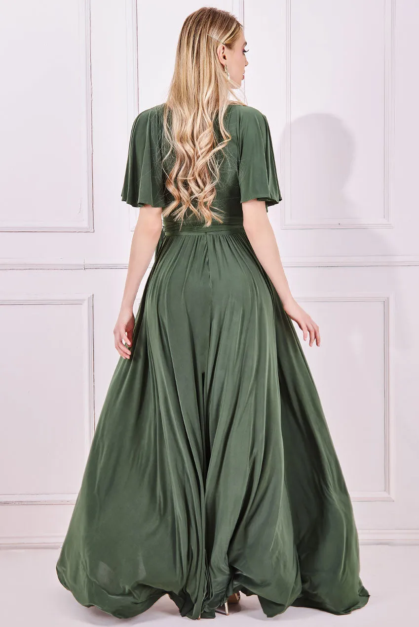 Princesa CG2565 stretchkjole black korte ærmer
