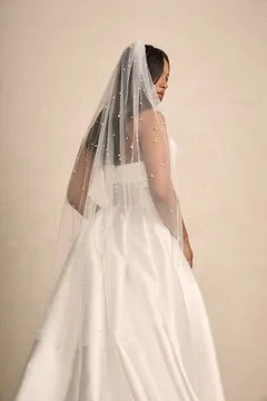 Made With Love Bridal Short Pearl Veil brudeslør ivory 1 stk.