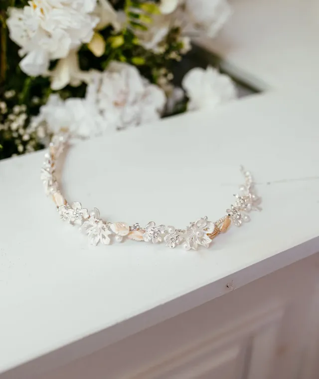 Sanna Lindström Diadem P0-D-02 hårsmykke til brud