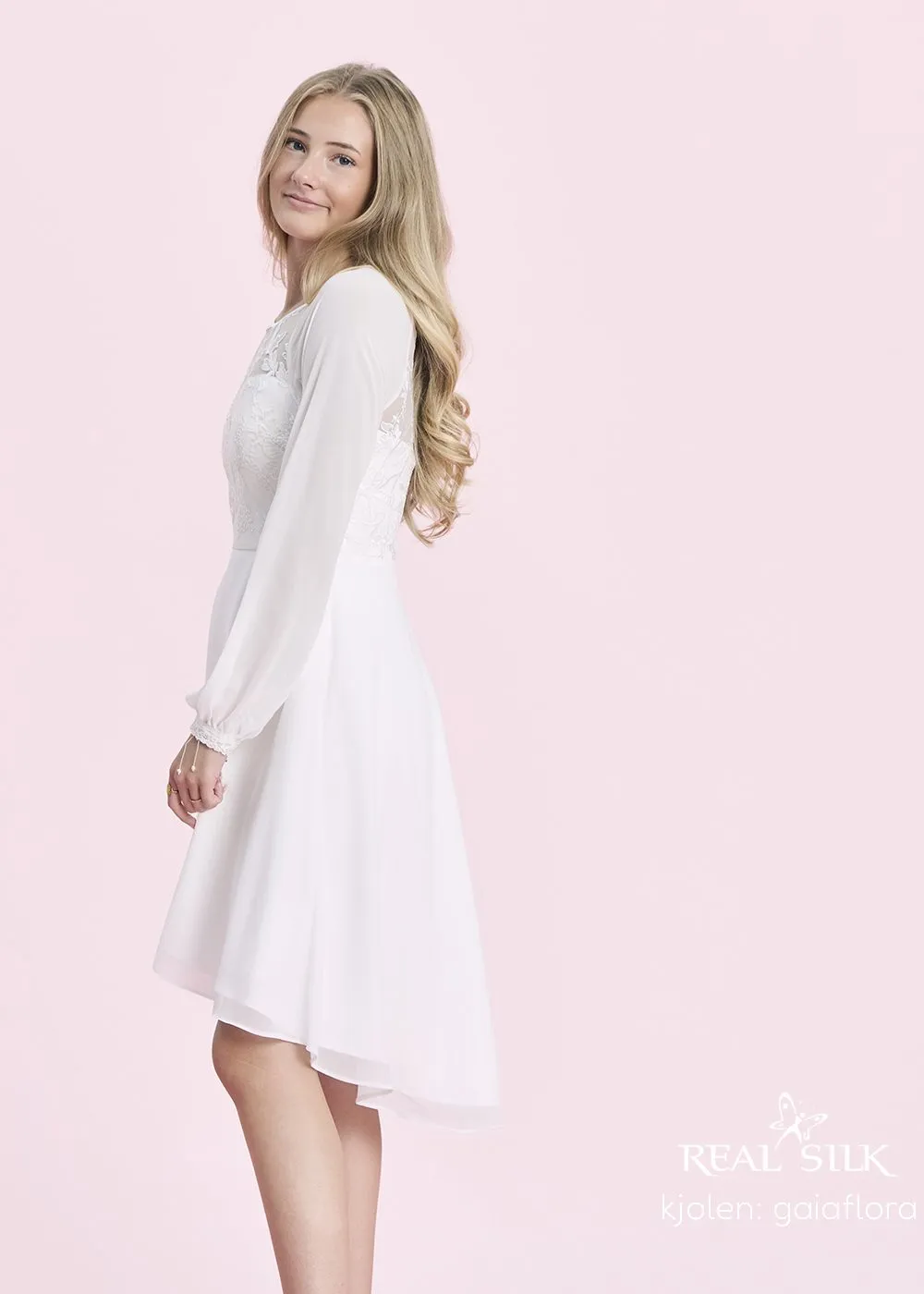 Lykkes Brudekjoler Real Silk Gaiaflora brudekjole silke romantisk