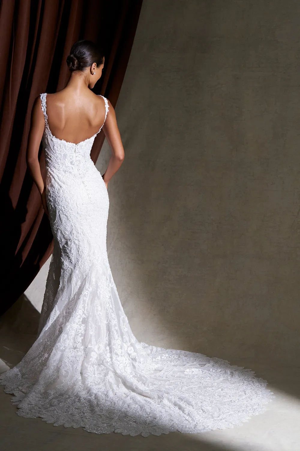Allure Couture C852 brudekjole Sand glimmer fit-and-flare