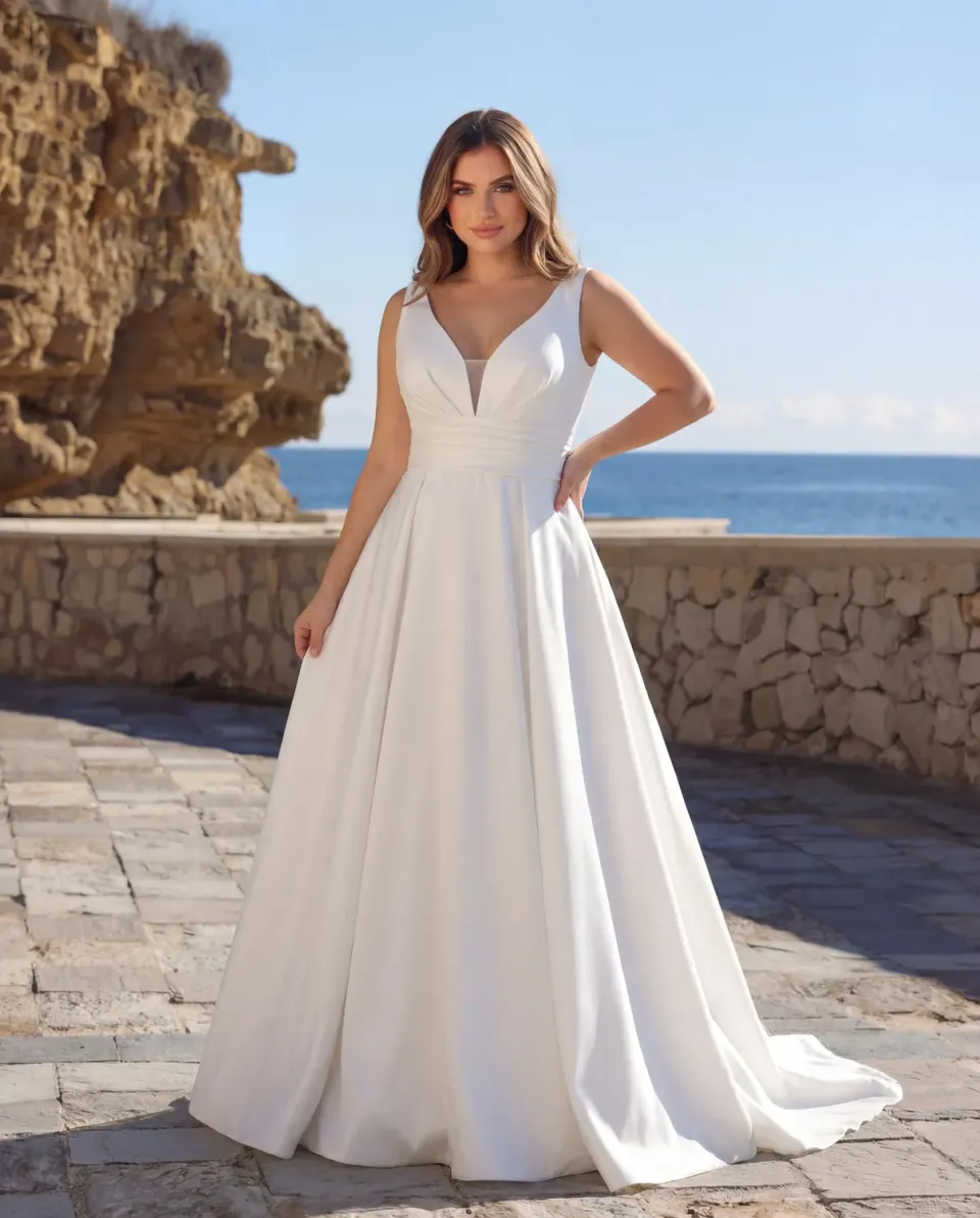 Lykkes Azure Haven A-line brudekjole