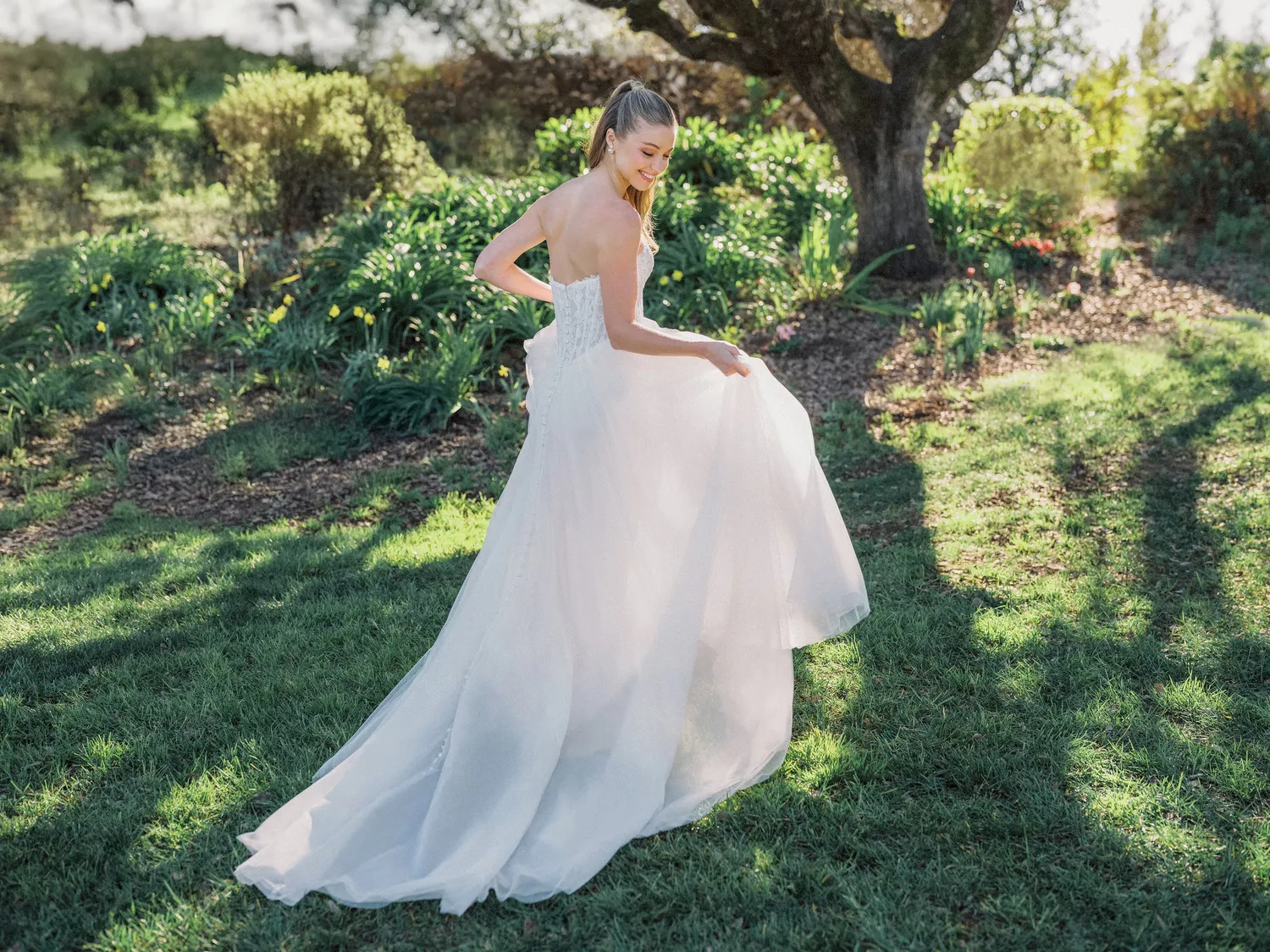 Allure Bridal Allure Romance R3985 brudekjole sand/champagne tyl