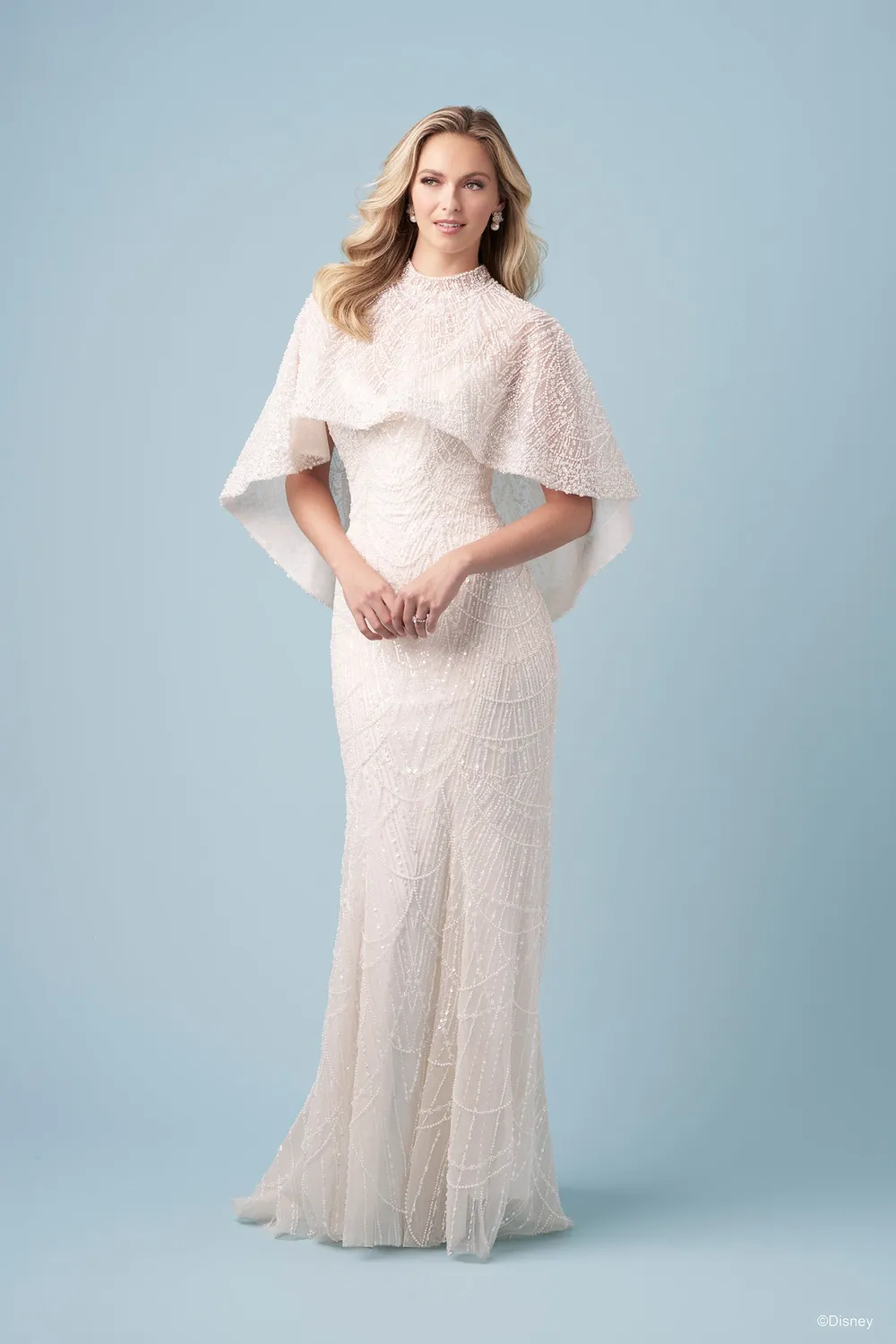 Disney Platinum Tiana Cape DP458CP brudeslør champagne